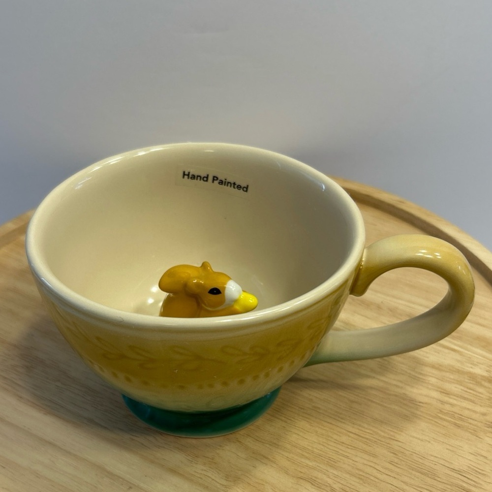 Celebrate Together Ceramic 18oz Fall Squirrel inside Coffee Mug